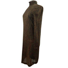 Load image into Gallery viewer, Vintage Linda Allard Ellen Tracy Long Sleeve Knit Turtleneck Glitter Dress