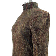 Load image into Gallery viewer, Vintage Linda Allard Ellen Tracy Long Sleeve Knit Turtleneck Glitter Dress