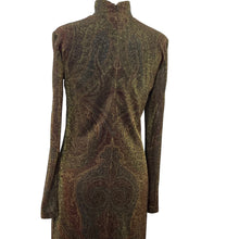 Load image into Gallery viewer, Vintage Linda Allard Ellen Tracy Long Sleeve Knit Turtleneck Glitter Dress