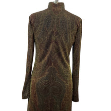 Load image into Gallery viewer, Vintage Linda Allard Ellen Tracy Long Sleeve Knit Turtleneck Glitter Dress