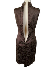 Load image into Gallery viewer, Classy Brown Beaded Sleeveless Cocktail Dress Size 6