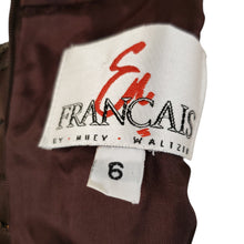 Load image into Gallery viewer, Classy Brown Beaded Sleeveless Cocktail Dress Size 6