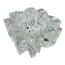 Load image into Gallery viewer, Mikasa Crystal Star Pointed Flat Candle Holder