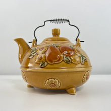 Load image into Gallery viewer, 50s Yellow Fruit & Flowers Teapot