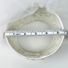 Load image into Gallery viewer, White Embroidered Fascinator Hat Veil