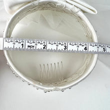 Load image into Gallery viewer, White Embroidered Fascinator Hat Veil