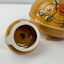 Load image into Gallery viewer, 50s Yellow Fruit & Flowers Teapot