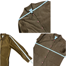 Load image into Gallery viewer, Brown Relaxed Fit Two Piece Pants and Button Up Top Set