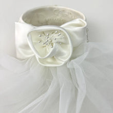 Load image into Gallery viewer, White Embroidered Fascinator Hat Veil