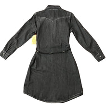 Load image into Gallery viewer, Reba Denim Tailored Denim Vintage A1 Dress Button Down Front Small