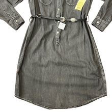 Load image into Gallery viewer, Reba Denim Tailored Denim Vintage A1 Dress Button Down Front Small