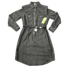 Load image into Gallery viewer, Denim Tailored Denim Vintage A1 Dress Button Down Front Small