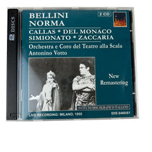 Load image into Gallery viewer, Bellini Norma Callas, del Monaco (2 cd set)