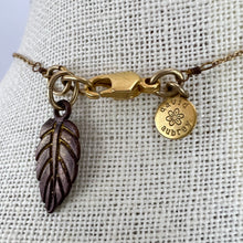 Load image into Gallery viewer, David Aubrey Fine Chain Pink Pendant Necklace 15"