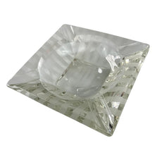 Load image into Gallery viewer, Art Deco Square Glass Cigar Ashtray