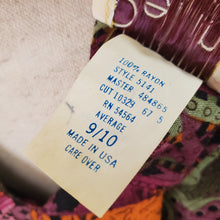 Load image into Gallery viewer, 80s Floral Midi Boho Dress Dolman Sleeves & Pockets Size 9/10