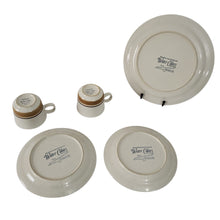 Load image into Gallery viewer, Brown Stoneware Breakfast Set for 2 Made in Japan