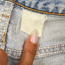 Load image into Gallery viewer, Vintage Levis Denim Cut Off Shorts Light Wash Blue Button Fly Size 30