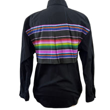 Load image into Gallery viewer, Wrangler Long Sleeves Retro Shirt For Women Black Size Medium