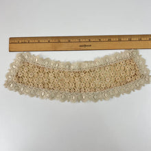 Load image into Gallery viewer, Antique Tatted Lace Yoke + Matching Accessory Piece