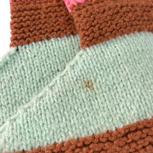 Load image into Gallery viewer, 70s Crochet  Multi-color Knit House Slippers