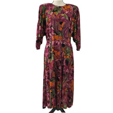 Load image into Gallery viewer, Vintage Belted Midi Boho Dress Dolman Sleeves w Pockets Size 9/10 Made in the USA