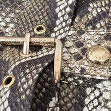 Load image into Gallery viewer, Michael Kors Midi Dress Snake Print Dress With Belt Size 2