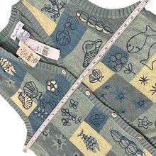 Load image into Gallery viewer, Vintage Robert Scott Embroidered Sweater Vest Size Large