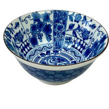 Load image into Gallery viewer, Blue China Nice Cat Rice Bowls Made in Japan Set of 2