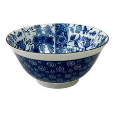 Load image into Gallery viewer, Blue China Nice Cat Rice Bowls Made in Japan Set of 2