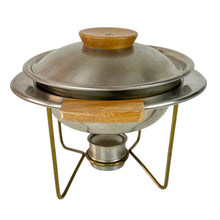 Load image into Gallery viewer, Vintage Wood Handled Chafing