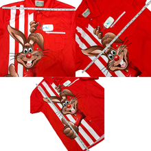 Load image into Gallery viewer, Nesquik Bunny Rabbit Button-Up Short Sleeve Shirt Size M