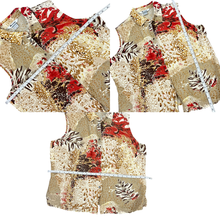 Load image into Gallery viewer, Brown Vintage Silk Linen Sleeveless Collared Button-Up Shirt Size 16