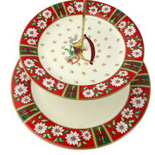 Load image into Gallery viewer, Charlton Hall by Kobe Christmas Two-Tier Tidbit Cake Server