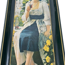 Load image into Gallery viewer, Vintage Coca-Cola Serving Tray Woman Drinking Coke