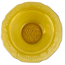 Load image into Gallery viewer, Vintage Nursery Rhymes Amber Glass Place Setting Set