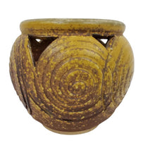 Load image into Gallery viewer, Vintage Studio Pottery Planter with Makers Mark 4.25"x5"