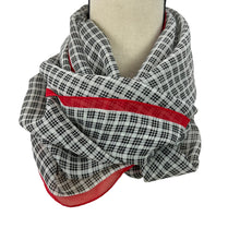 Load image into Gallery viewer, Worth Sheer Black Rectangle Scarf