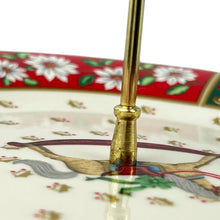 Load image into Gallery viewer, Charlton Hall by Kobe Christmas Two-Tier Tidbit Cake Server