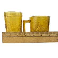 Load image into Gallery viewer, Vintage Nursery Rhymes Amber Glass Place Setting Set