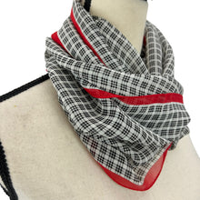 Load image into Gallery viewer, Worth Sheer Black Rectangle Scarf