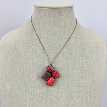 Load image into Gallery viewer, David Aubrey Fine Chain Pink Pendant Necklace 15"