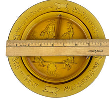 Load image into Gallery viewer, Vintage Nursery Rhymes Amber Glass Place Setting Set