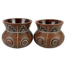 Load image into Gallery viewer, Southwest Planter Pots Art Signed Set of 2
