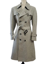 Load image into Gallery viewer, Vintage Double Breasted Wool Coat Belted - Size Medium