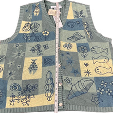 Load image into Gallery viewer, Vintage Robert Scott Embroidered Sweater Vest Size Large