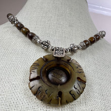 Load image into Gallery viewer, Toggle Closure Boho Bech Pendant Necklace