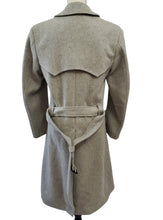 Load image into Gallery viewer, Vintage Double Breasted Wool Coat Belted - Size Medium