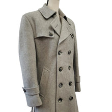 Load image into Gallery viewer, Vintage Double Breasted Wool Coat Belted - Size Medium