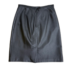 Load image into Gallery viewer, Vintage 90s Black Soft Genuine Leather Pencil Skirt Size 6/27